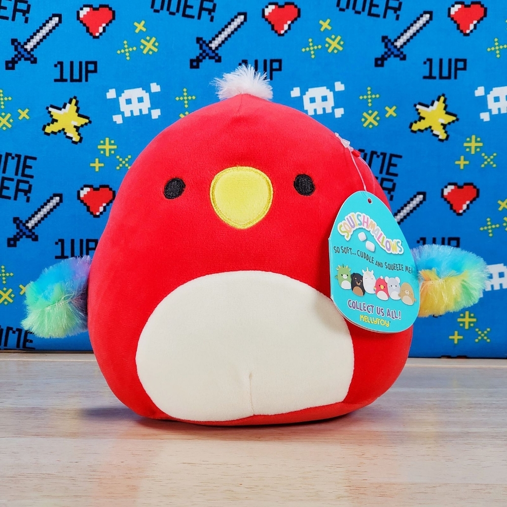 Squishmallow Paco the Red Parrot 7" UltraSoft Stuffed Animal Plush Toy NWT